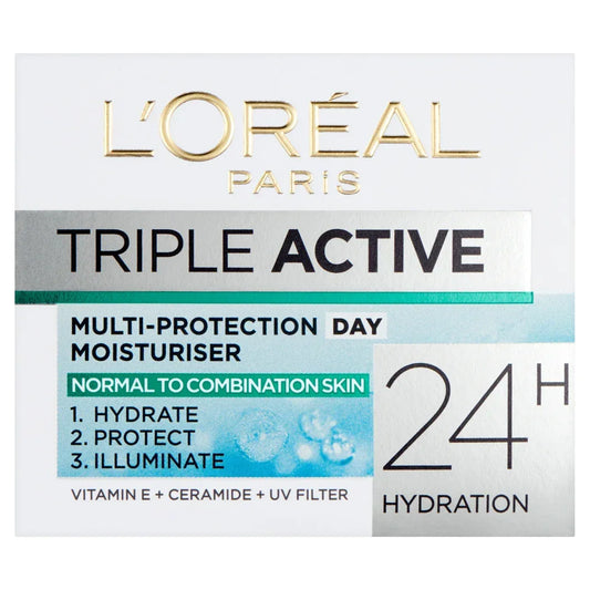 Loreal Paris Triple Active Day Moisturiser Normal to Combination Skin 50ml