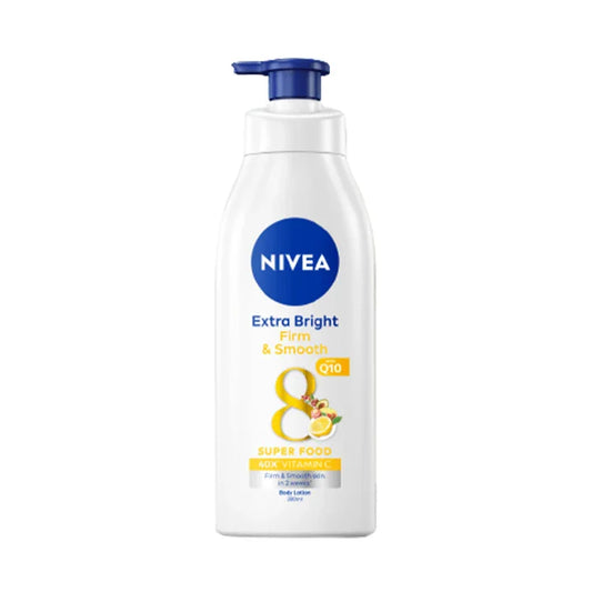 Nivea Extra Bright Firm & Smooth Super Food Body Lotion Q10 380ml
