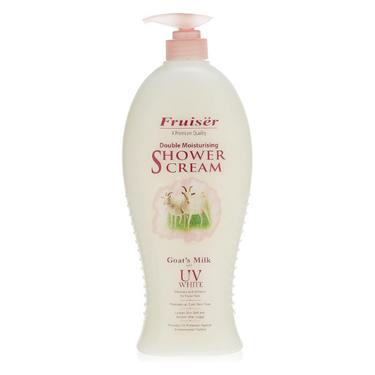 Fruiser Shower Cream Goat's Milk with UV White, 1000ml