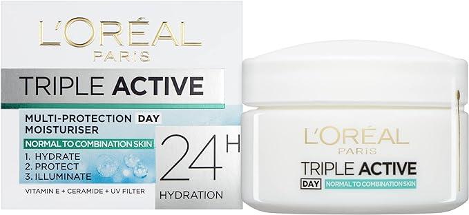 Loreal Paris Triple Active Day Moisturiser Normal to Combination Skin 50ml