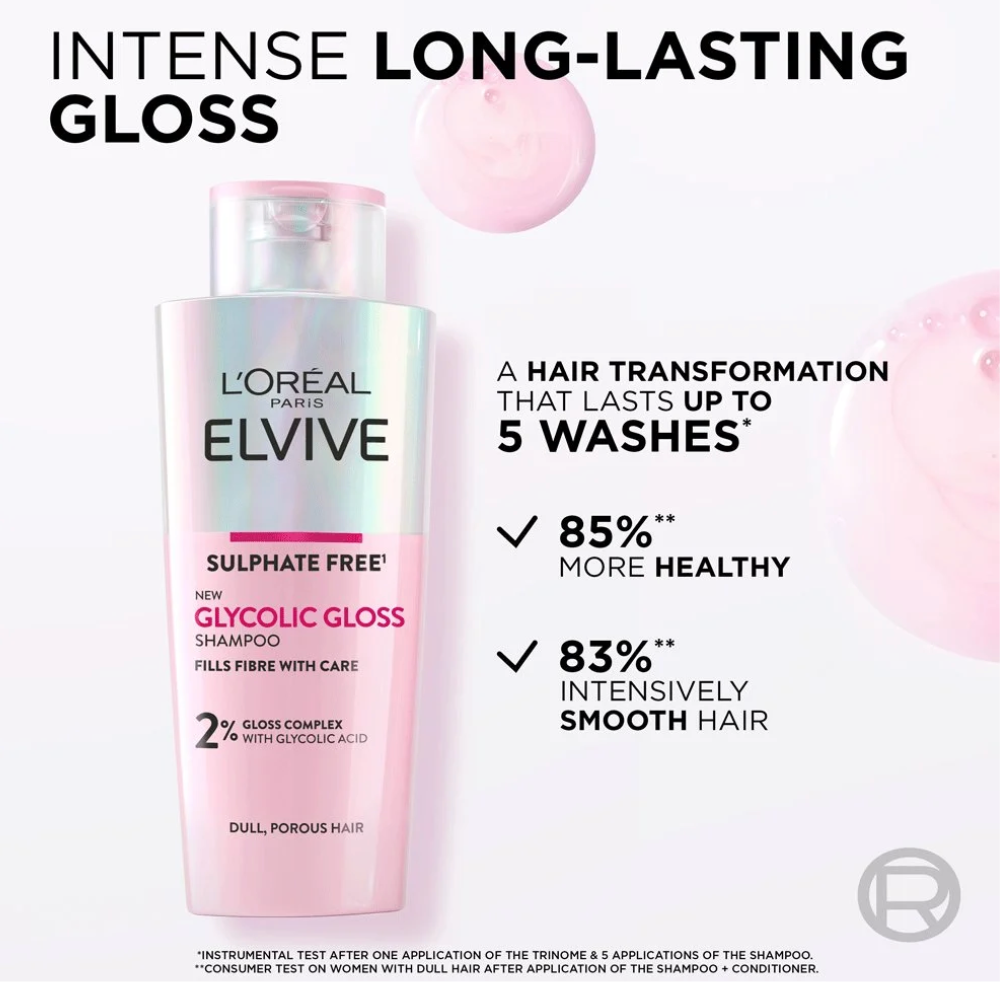 L’Oréal Elvive Glycolic Gloss Shampoo 200ml