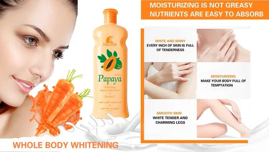RDL Papaya Extract Whitening Hand & Body Lotion + Vitamin E (600ml)