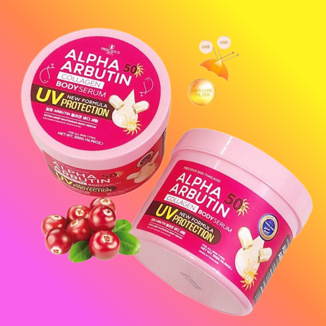 Precious Skin Alpha Arbutin Collagen UV Protection SPF 50 Body Serum β 500g
