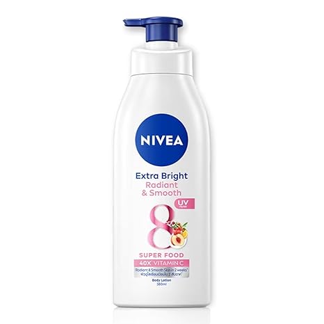 Nivea Extra Bright Radiant & Smooth Superfood UV Filter Body Lotion - 380ml