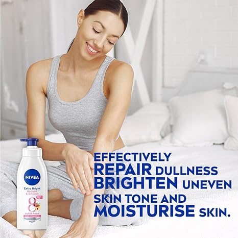 Nivea Extra Bright Radiant & Smooth Superfood UV Filter Body Lotion - 380ml