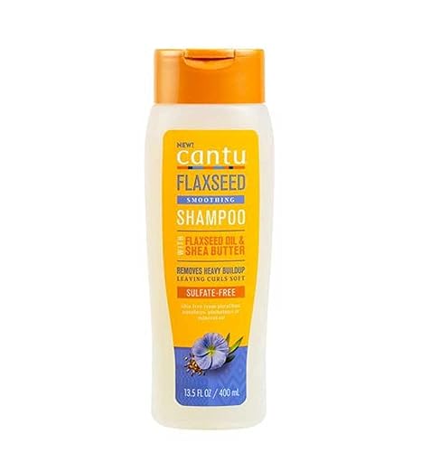 Cantu Flaxseed Smoothing Shampoo with Flaxseed Oil & Shea Butter, 400ml