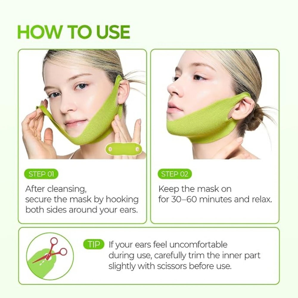 DR MELAXIN Cactox Cooling V-Up Mask for Jawline Sculpting and De-Puffing – 4ea