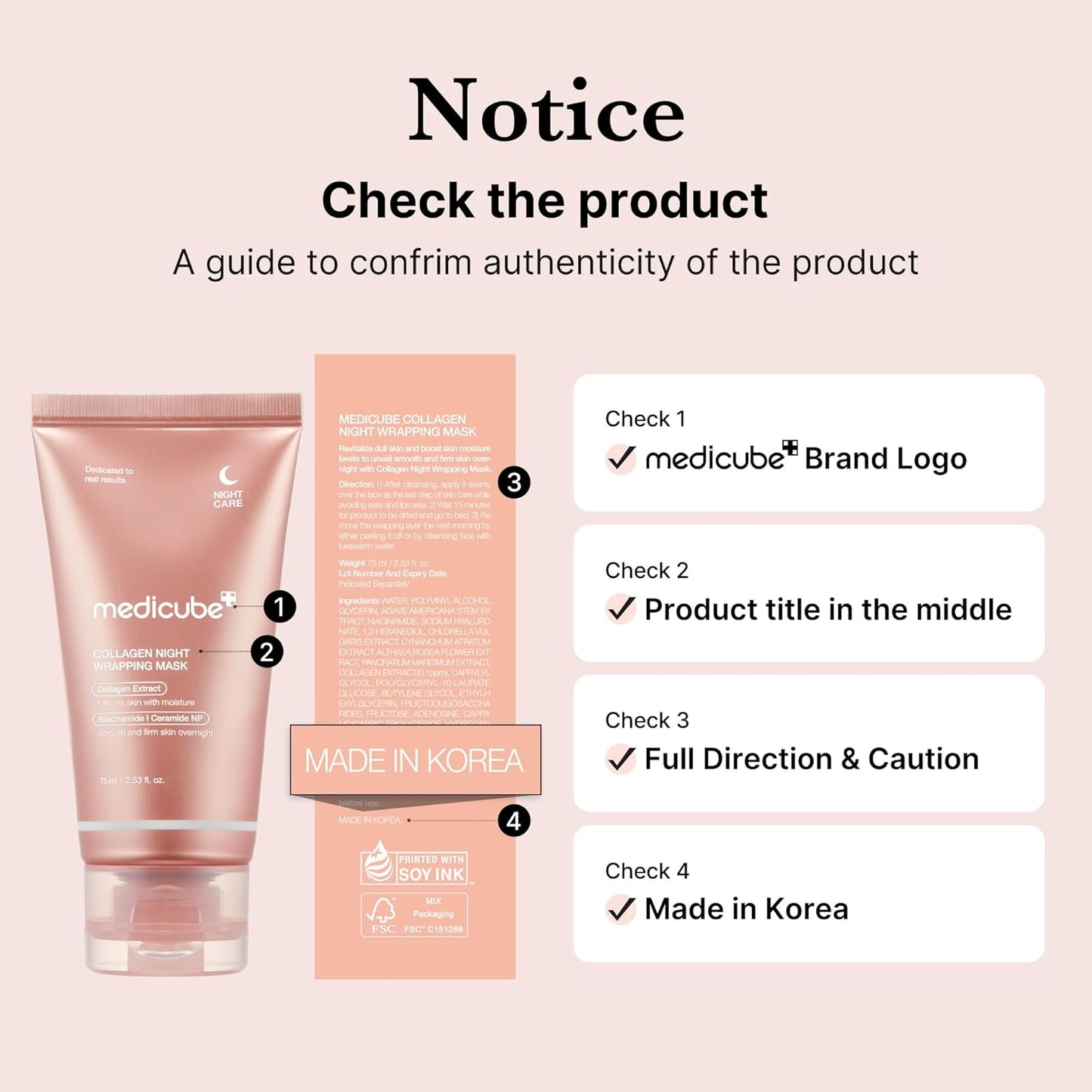 Medicube Collagen Overnight Wrapping Peel-Off Mask 75ml