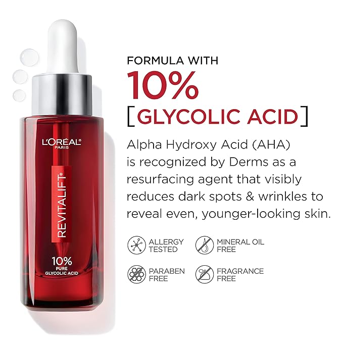 L'Oréal Revitalift Derm Intensives 10% Glycolic Acid Resurfacing Serum (30ml)