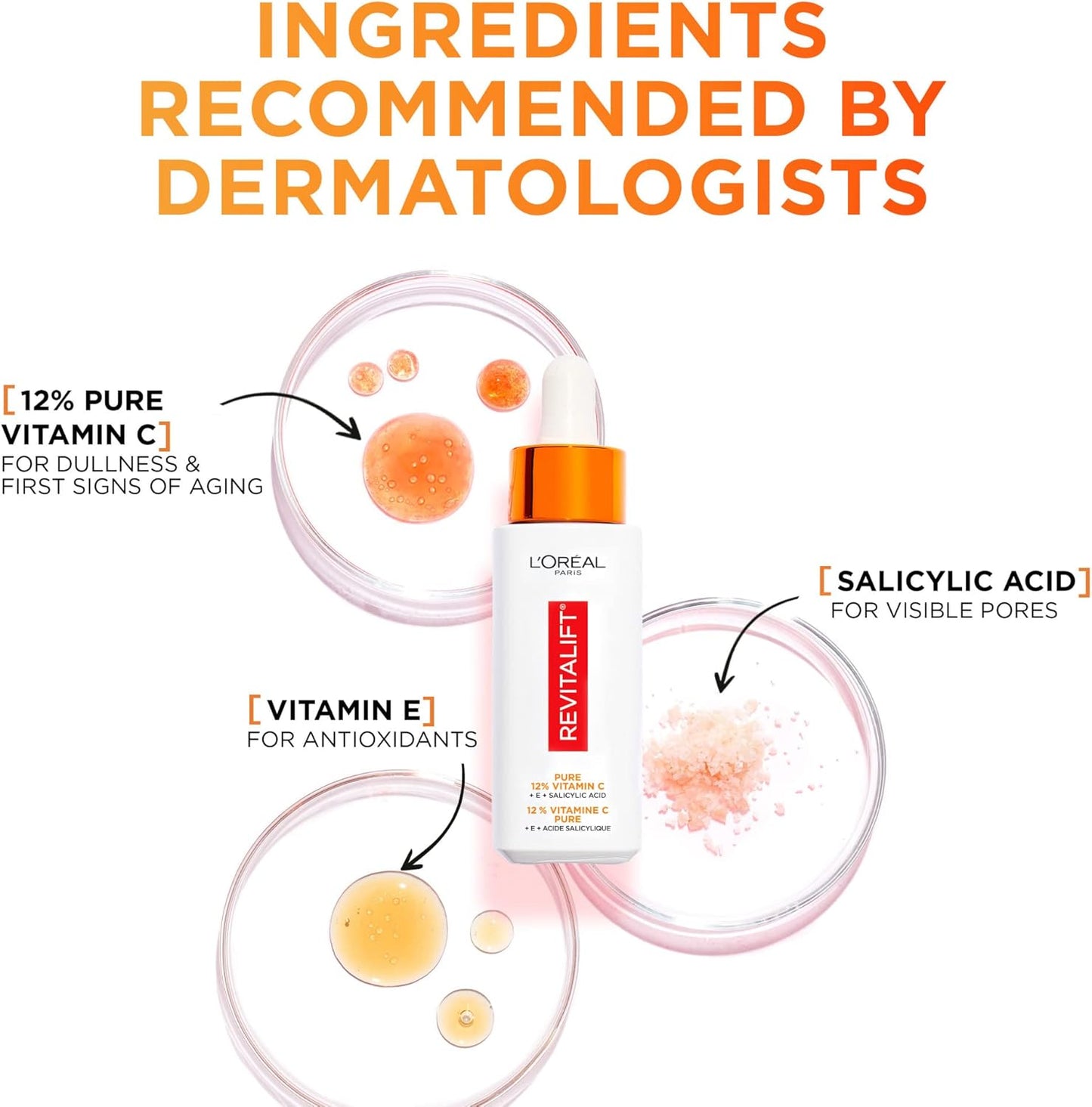 L'Oréal Paris 12% Pure Vitamin C Brightening Face Serum 30ml
