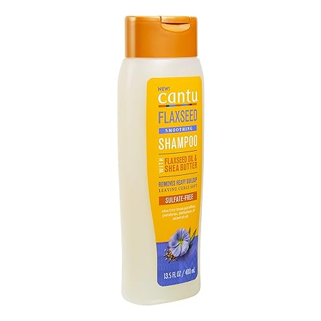 Cantu Flaxseed Smoothing Shampoo with Flaxseed Oil & Shea Butter, 400ml