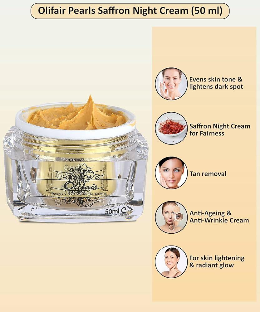 Olifair Pearls Saffron Night Cream (50ml)