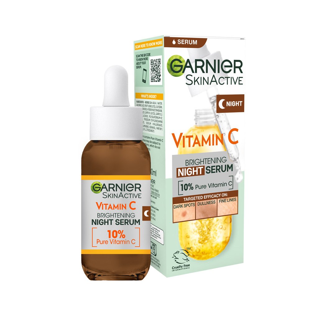 Garnier Skin Active Vitamin C Brightening Night Serum – 30ml