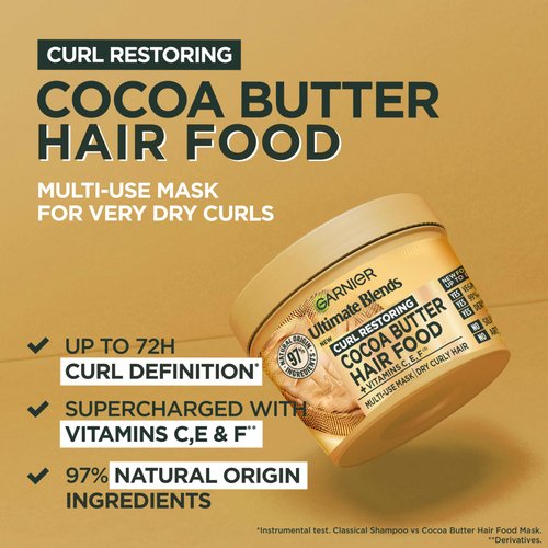 Garnier Cocoa Butter Supercharged Hair Food Mask 390ml