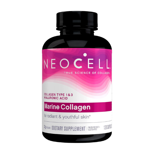 NeoCell, Marine Collagen With Hyaluronic Acid, 120 Capsules