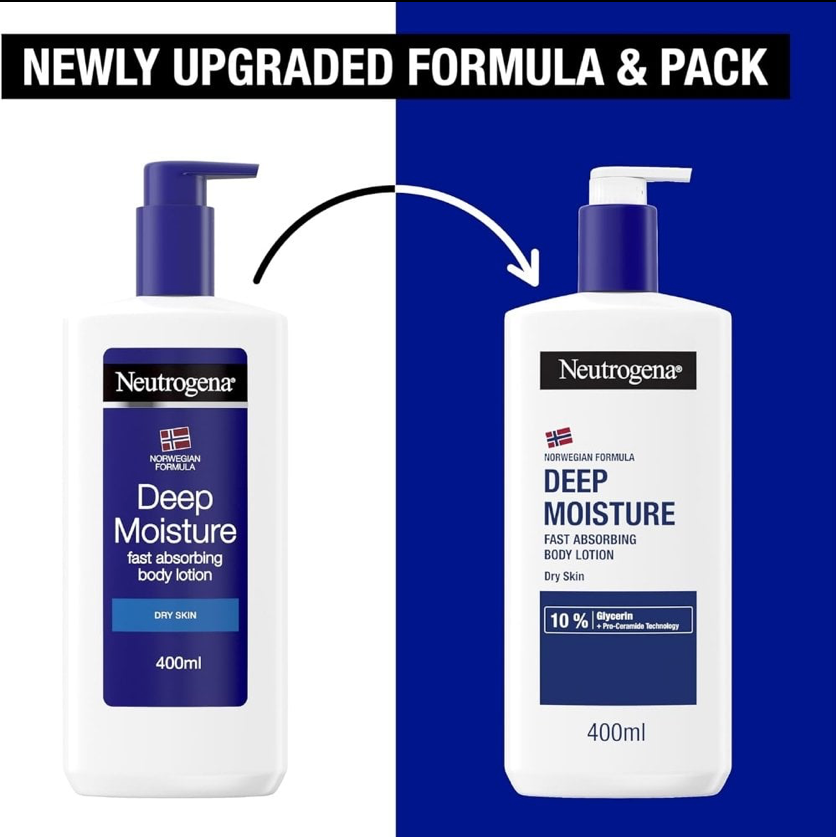 Neutrogena Deep Moisture Fast Absorbing Body Lotion 400ml