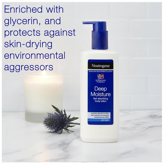 Neutrogena Deep Moisture Fast Absorbing Body Lotion 400ml