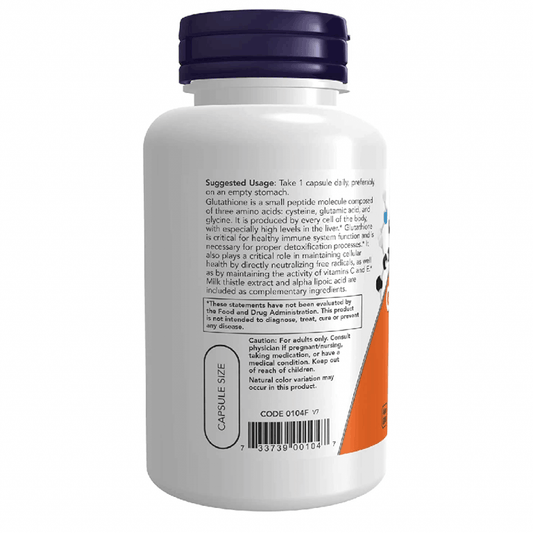 Now Foods Glutathione 500 mg Veg Capsules