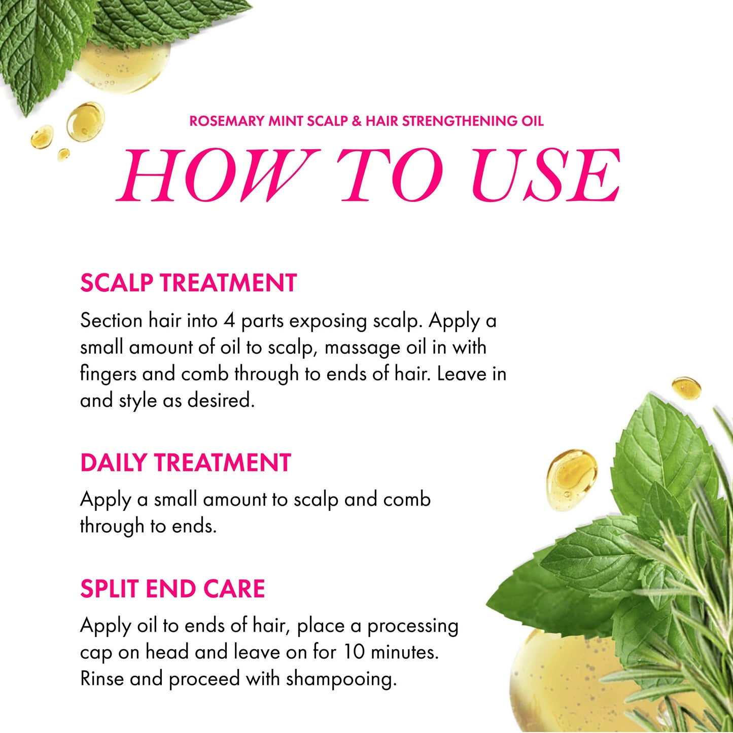 Mielle Rosemary Mint Scalp and Hair Strengthening Oil - 59ml