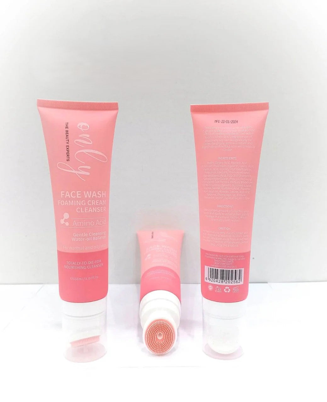 Only Beauty-Experts Amino Acid Face Wash Foaming Cream Cleanser 150ml