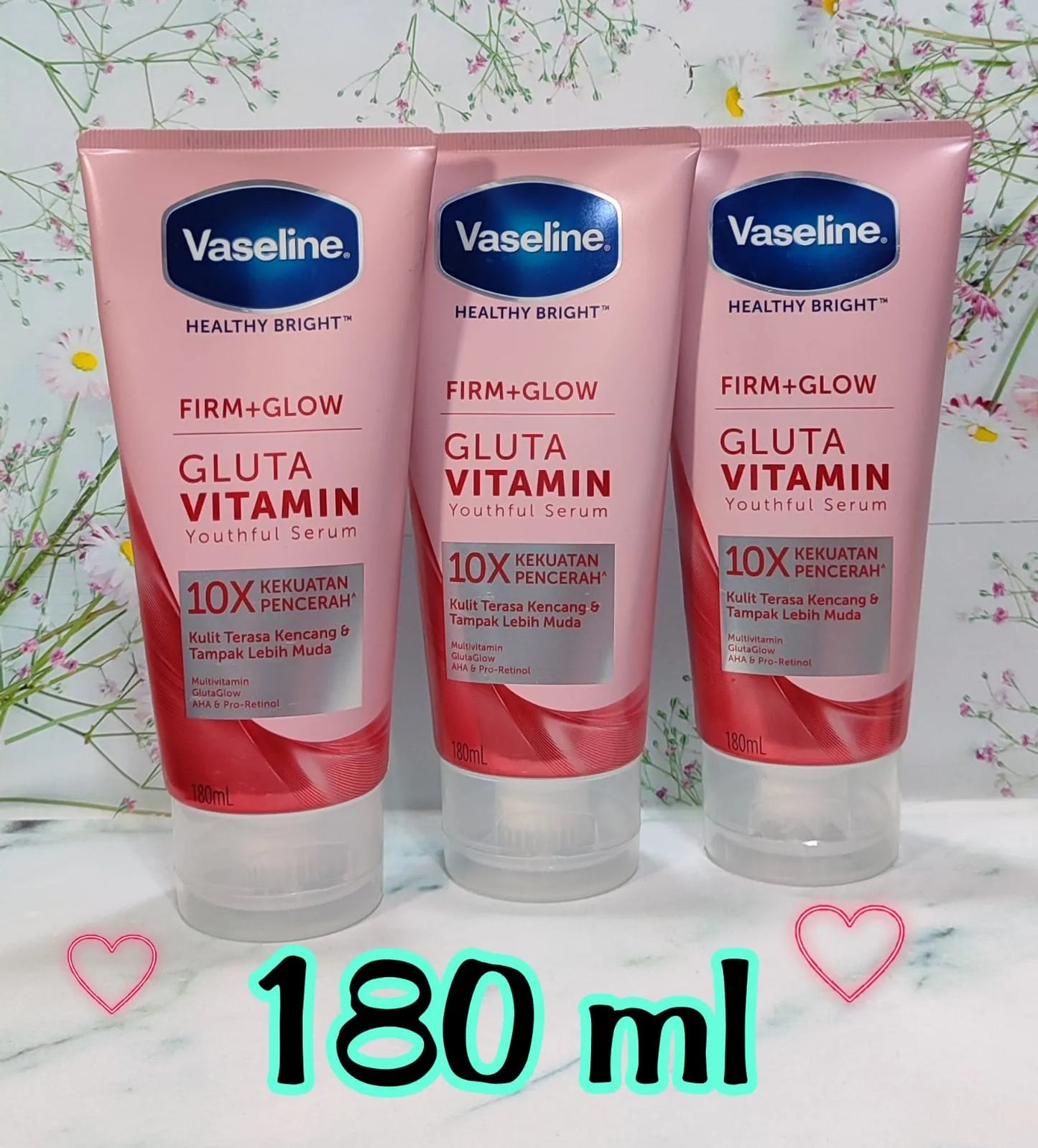 Vaseline Firm Glow Gluta Vitamin Youthful Body Serum 180ml