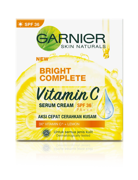 Garnier Bright Complete Vitamin C Serum Cream SPF 36 - 50ml