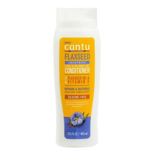Cantu Flaxseed Smoothing Conditioner with Flaxseed Oil & Shea Butter, 400ml