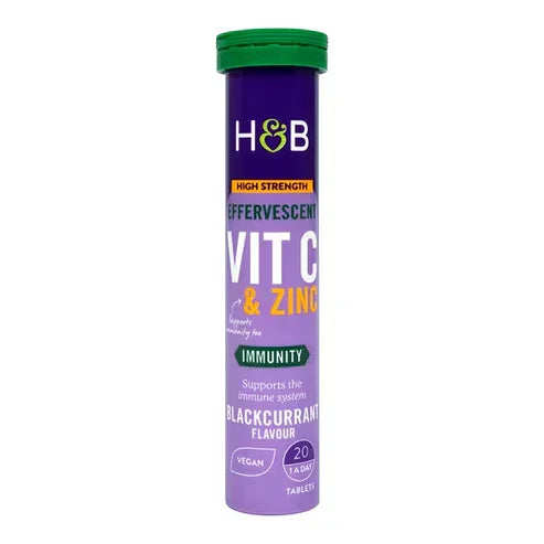 Holland & Barrett Vitamin C Blackcurrant 1000mg 20 Effervescent Tablets