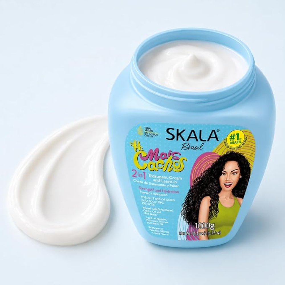 Skala Brasil Mais Cachos 2-in-1 Conditioning Treatment & Leave-In Cream – 1000g