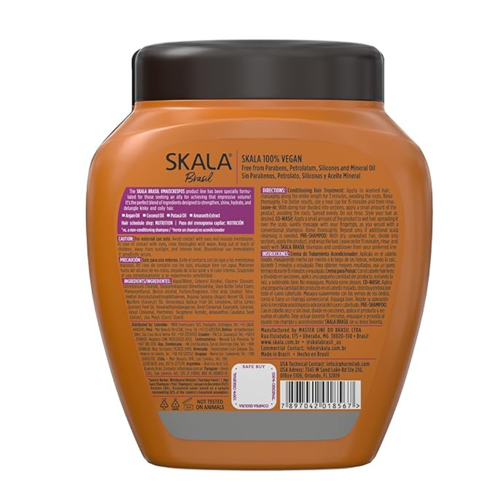SKALA Brasil Mais Crespos 2-in-1 Conditioning Treatment & Leave-In Cream – 1000g