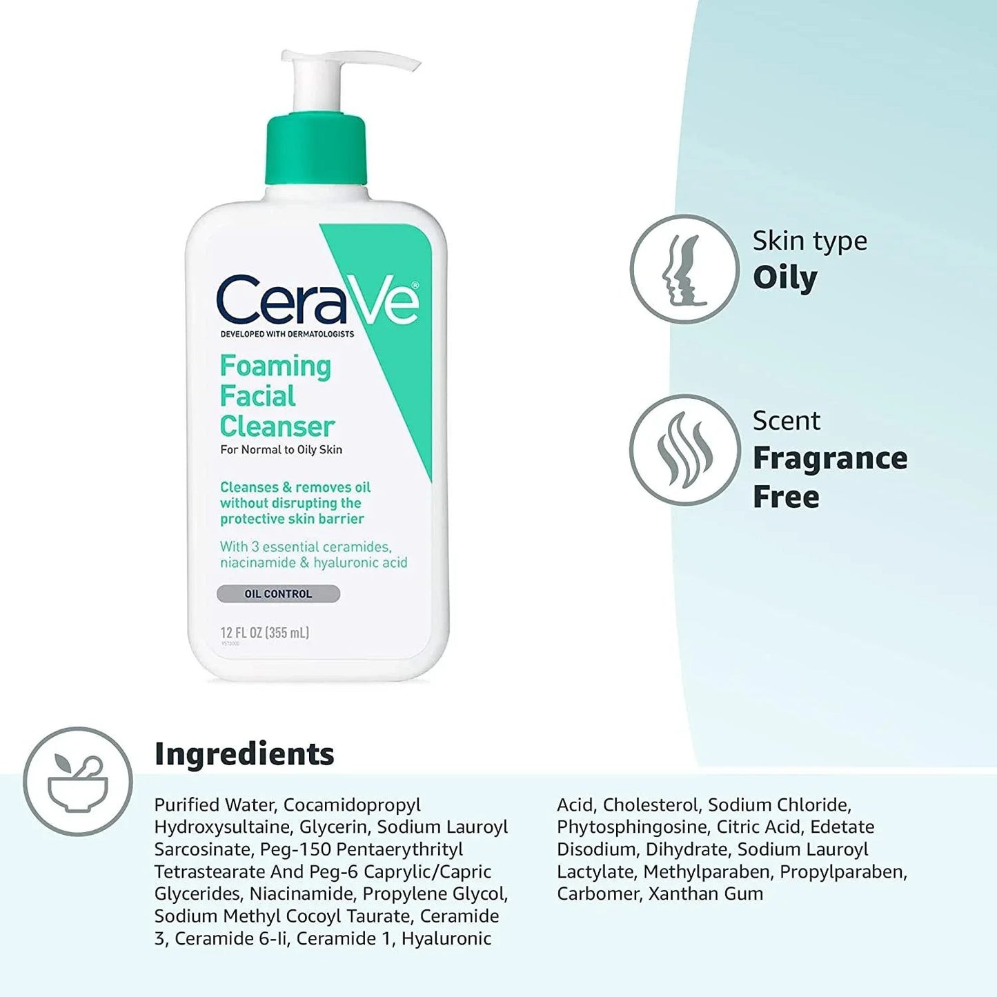 CereVe Foaming Facial Cleanser 355ml