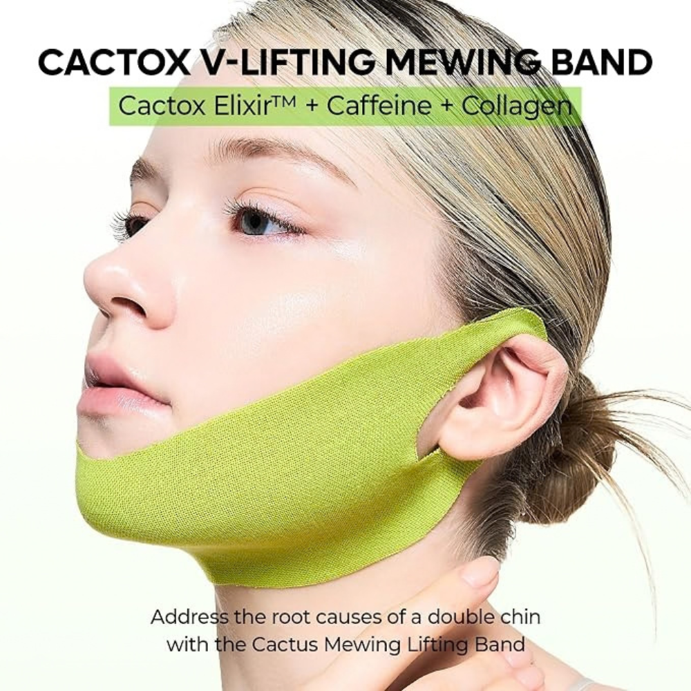 DR MELAXIN Cactox Cooling V-Up Mask for Jawline Sculpting and De-Puffing – 4ea