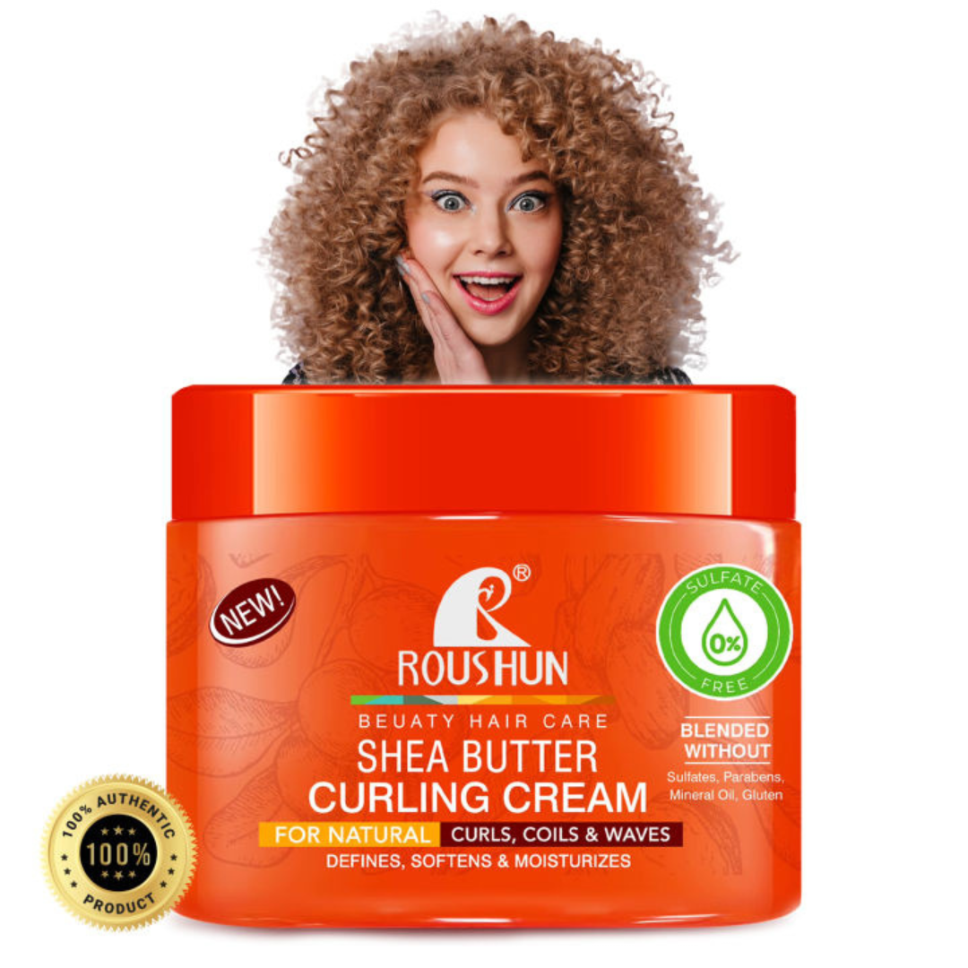 Roushun Shea Butter Curling Cream – 350ml