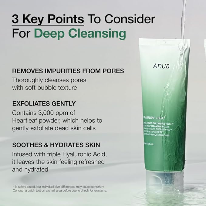 ANUA Heartleaf Quercetinol Pore Deep Cleansing Foam 150ml