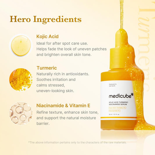 Medicube Kojic Acid Turmeric Clarifying & Balancing Capsule Serum (30ml)