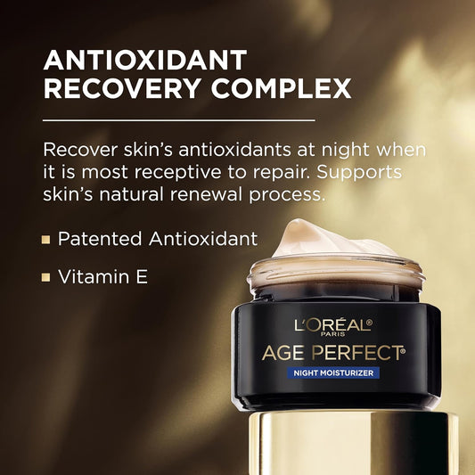L'Oréal Paris Age Perfect Cell Renewal Anti-Aging, Anti-Wrinkle Night Moisturizer – 50ml